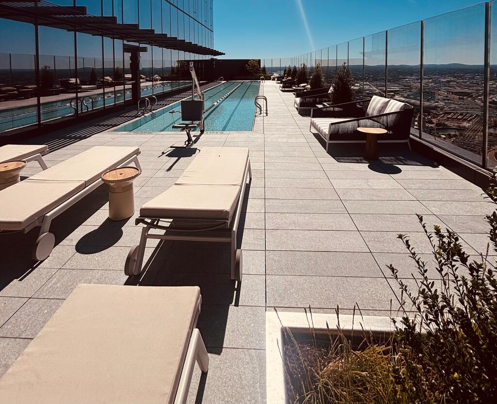 Vegetative roof and amenity deck